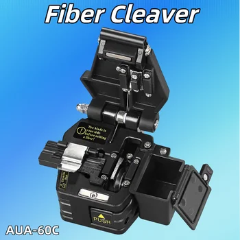 COMPTYCO AUA-60C yüksek hassasiyetli Fiber Cleaver 16 yüzey bıçak atık Fiber kutusu ile FTTH Fiber optik kablo kesme bıçağı araçları