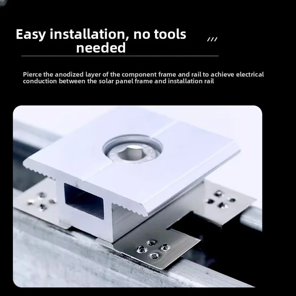 For Harsh Weather Conditions Solar Grounding Plate Grounding Pressure Plate Optimize Solar Energy System Efficiency