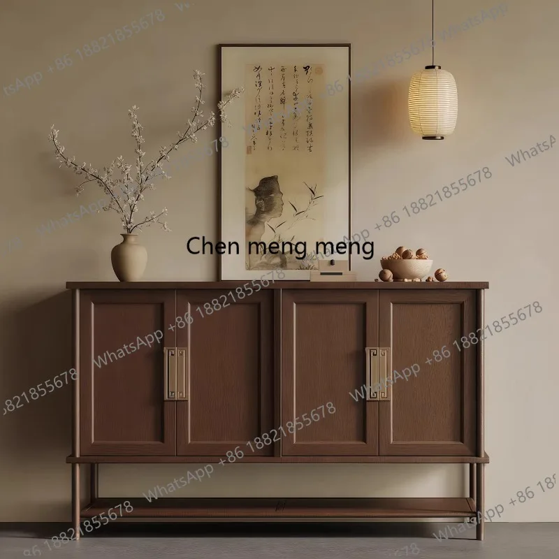 

Walnut entrance, entrance hall living room decoration, storage, shoe cabinet, hotel dining cabinet