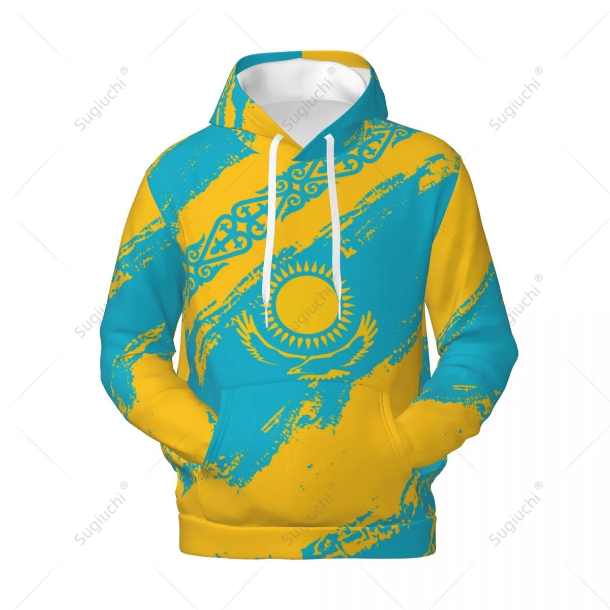 

Unisex Kazakhstan Flag Color Hoodie 3D Men Women Harajuku Sweatshirt Pullover Hoodies Polyester Casual