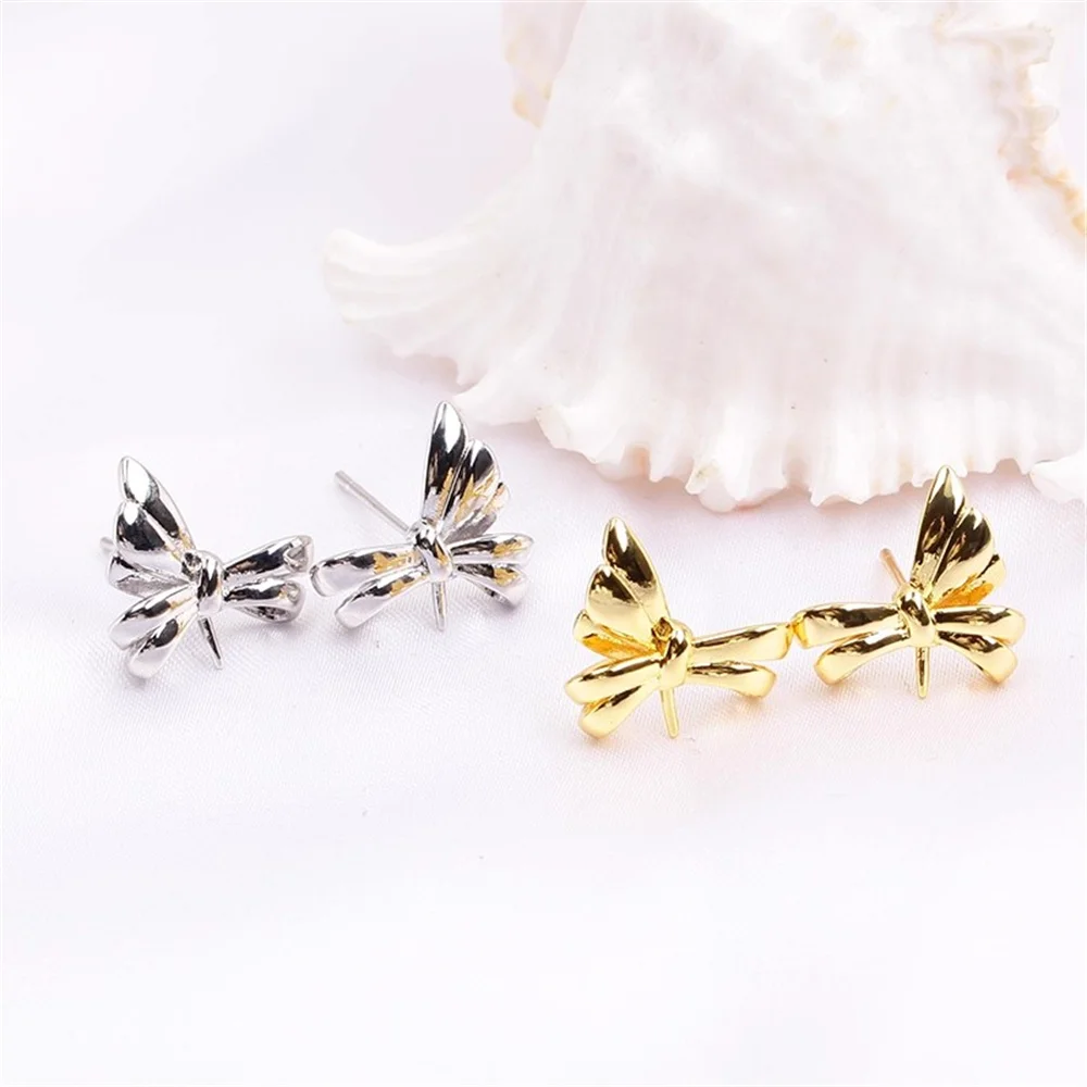 

10 шт. позолоченные жемчужные серьги-гвоздики, основания для самостоятельного изготовления ювелирных изделий для аксессуаров ручной работы, игла для ушей из стерлингового серебра S925