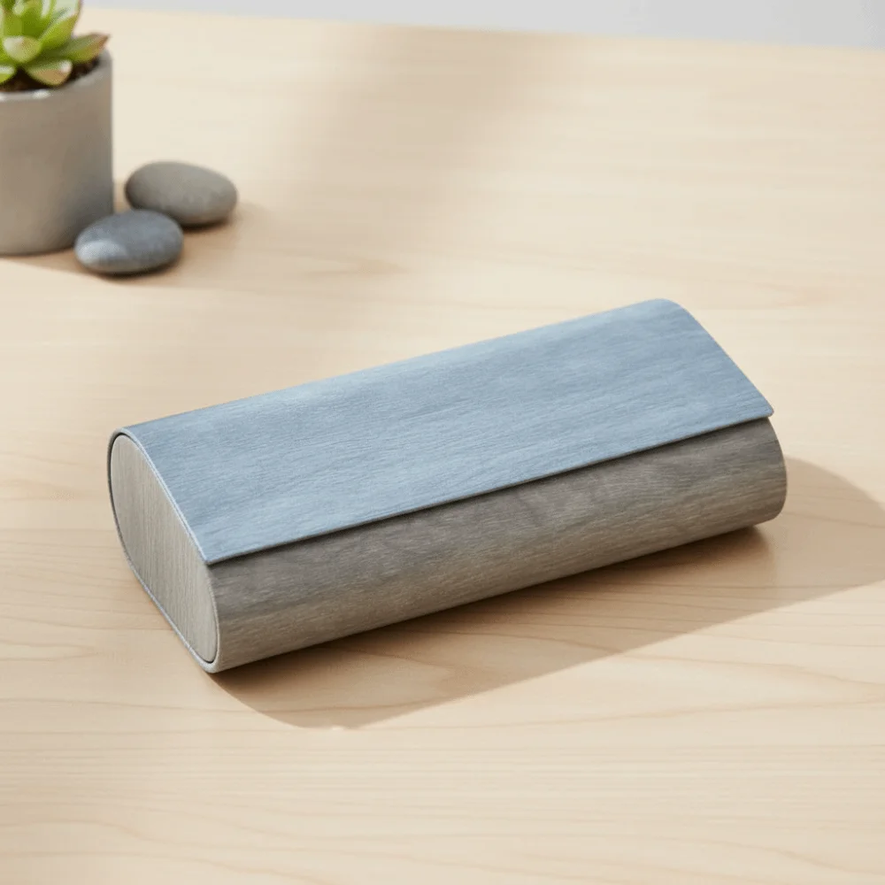 PU Leather Double Layer Glasses Case Waterproof for 2 Pair Eyeglasses Eyeglasses Sleeve Scratch Resistant Large Capacity