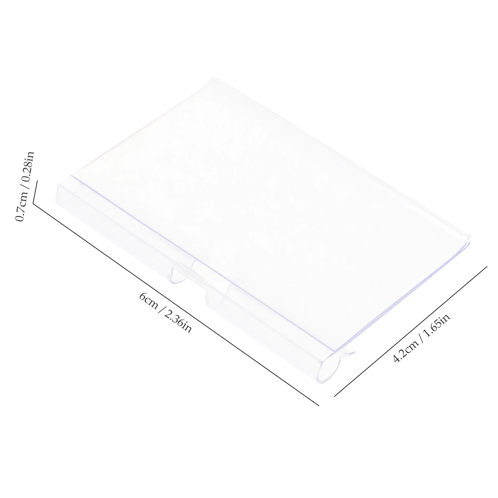 

60pcs Display St 6x4 2cm Transparent Stable Price Tag Shelf Labels Display Store Price Tag St Store Mall Use