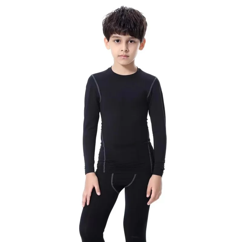 Boring Honey Children's Compression Leggings - Quick-Dry Breathable Basketball Football Running Tight-Fitting Pants Sportswear