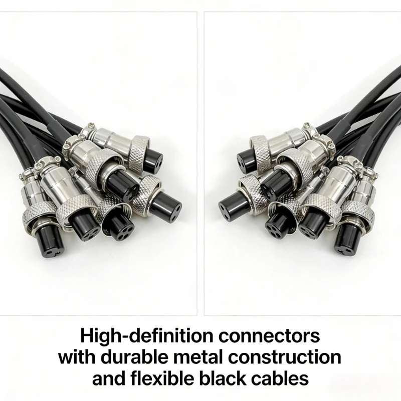 Cable Extension Line Industrial Aviation Welding  Cord Plug M12 Connection Male Female  5A GX12 2 3 4 5 6 7 Pin Connector Grade
