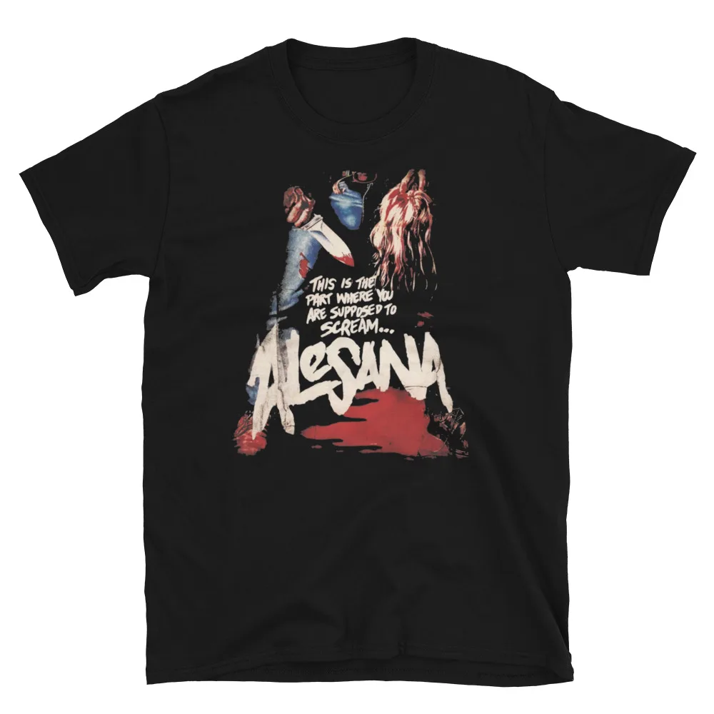 ALESANA Maniac Slasher Film Rip “This Is The Part...” Post-Hardcore Band T-Shirt