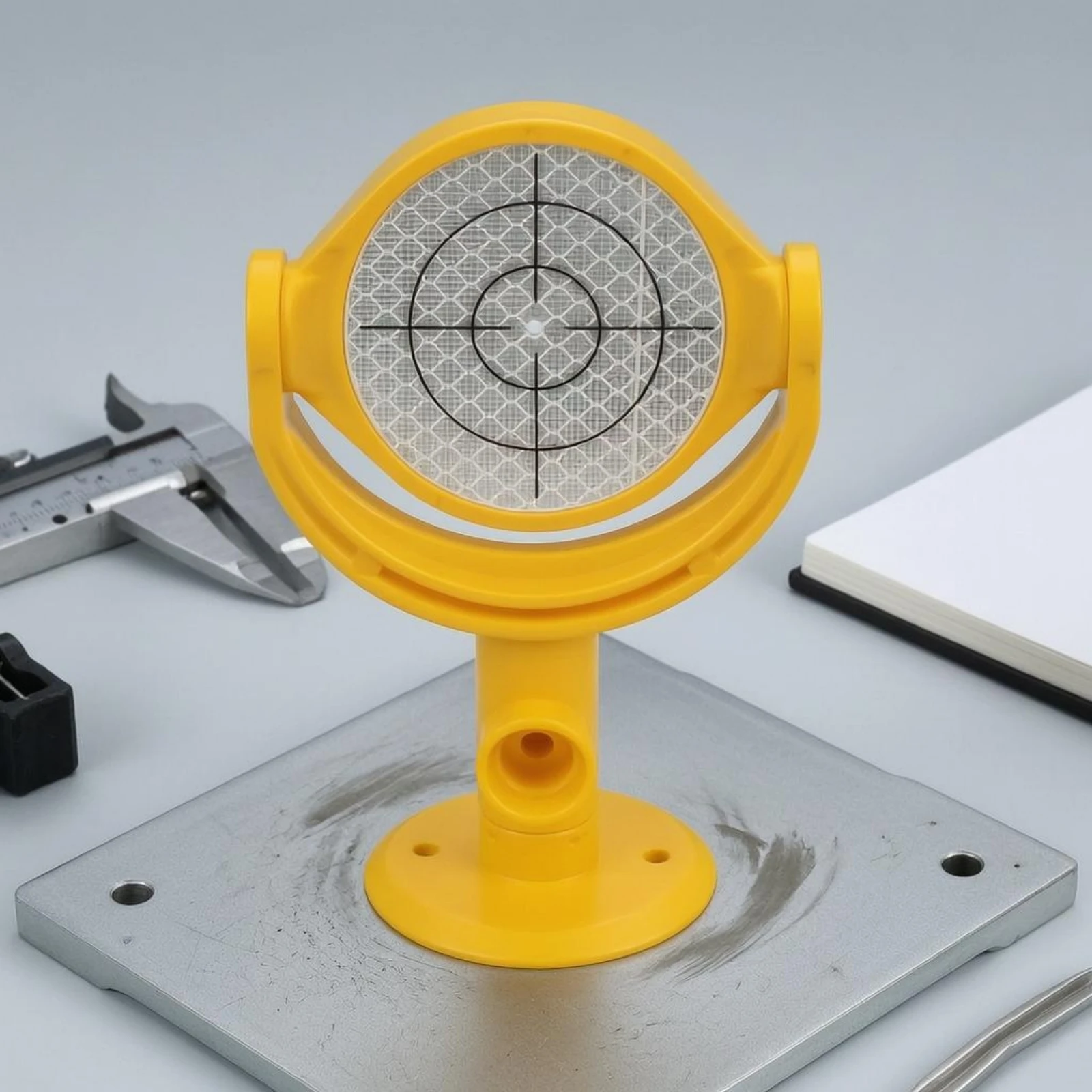 Reflective Laser Target Marker Crosshair Surveying Target Marker Measurement Aid Round Face Survey Equipment Mini for Railways