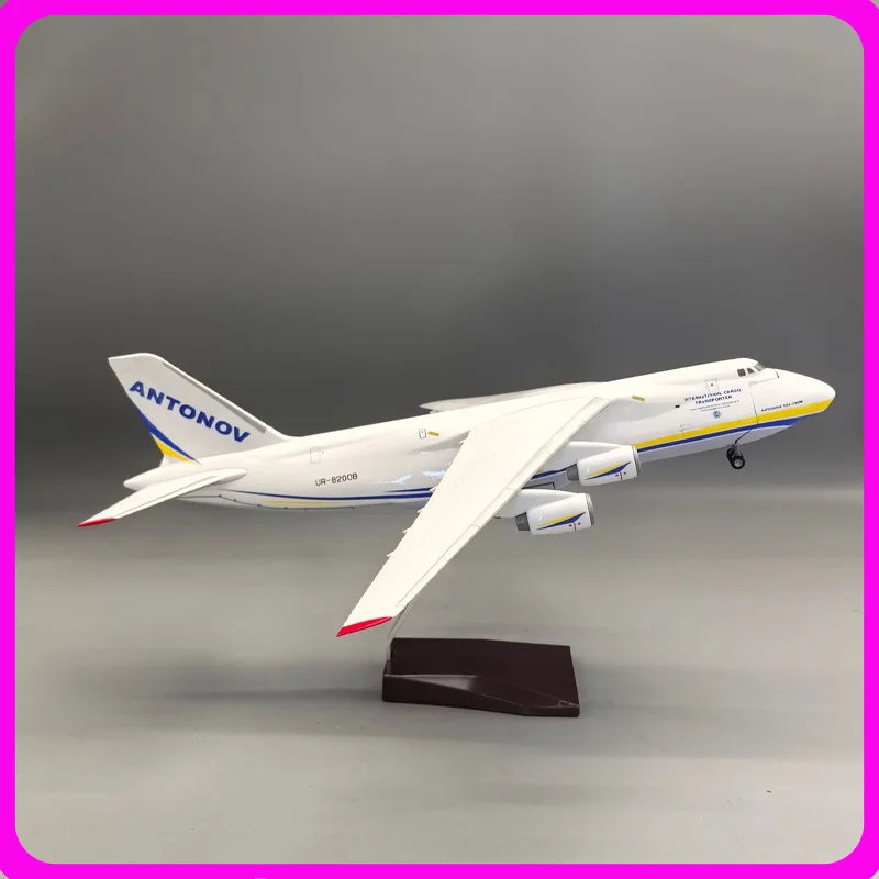 

Antonov An-124 Ruslan Large Transport Aircraft Model, 1/200 Scale Diecast Alloy Plane Collectible Desktop Decoration Boxed Gift