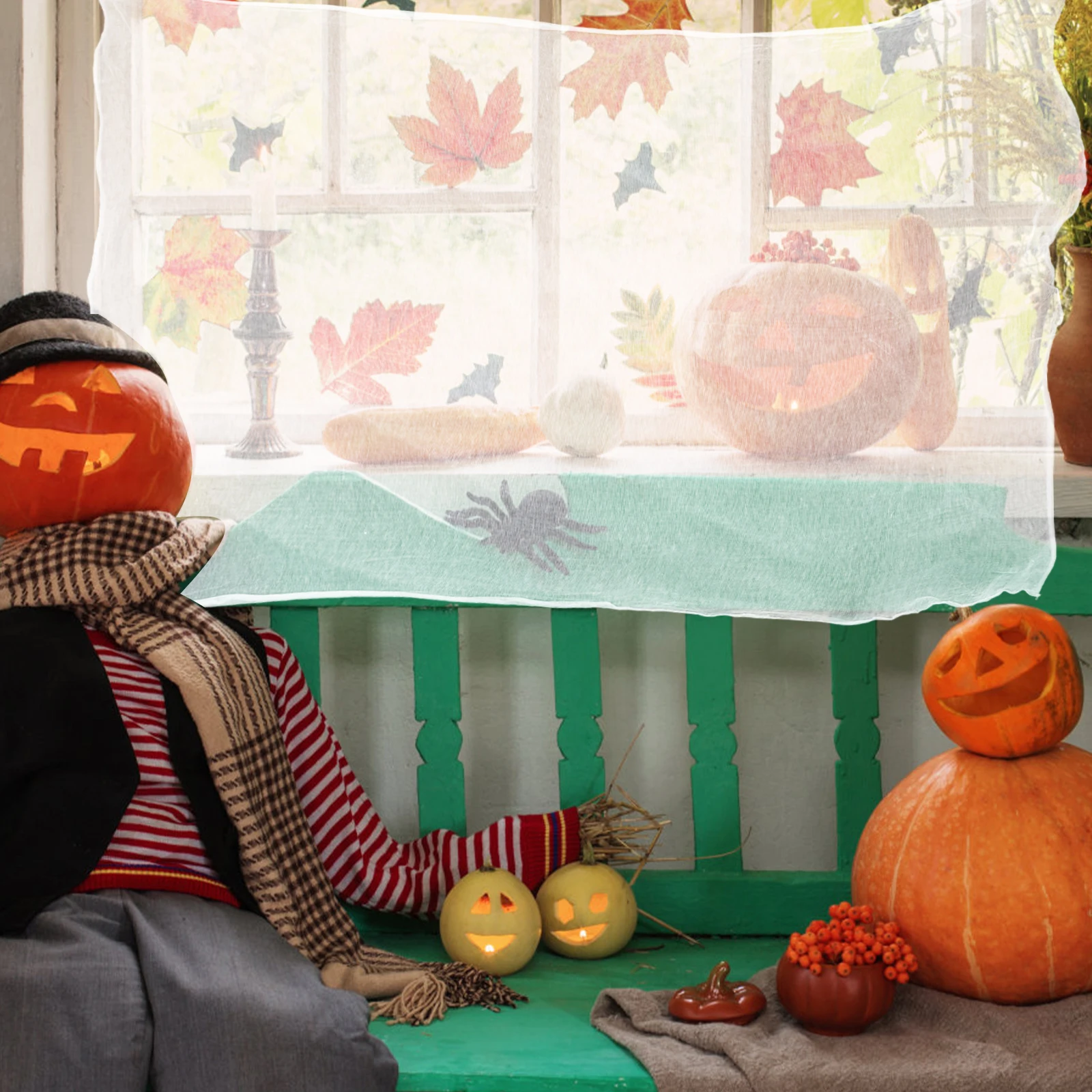 

Rag 100x200cm Decorative Halloween Props Outdoor Garden Imitation Large Fake Durable Scary Decor