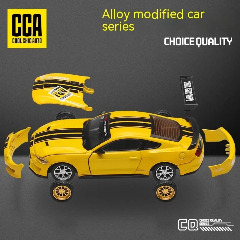 CCA MSZ 1:42 2018 Ford Mustang GT Alloy Toy Car Model Racing Alloy Assembly Series Sports Car Modification Accessories Gift