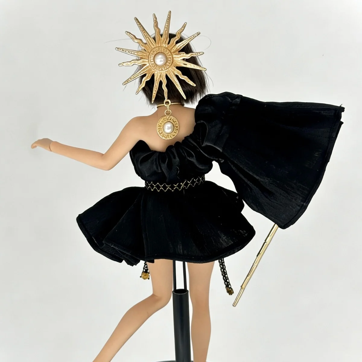 

Только одежда: модное универсальное сексуальное платье на одно плечо с поясом и ожерельем, комплект для фигурки солдата 12 дюймов, масштаб 1/6.