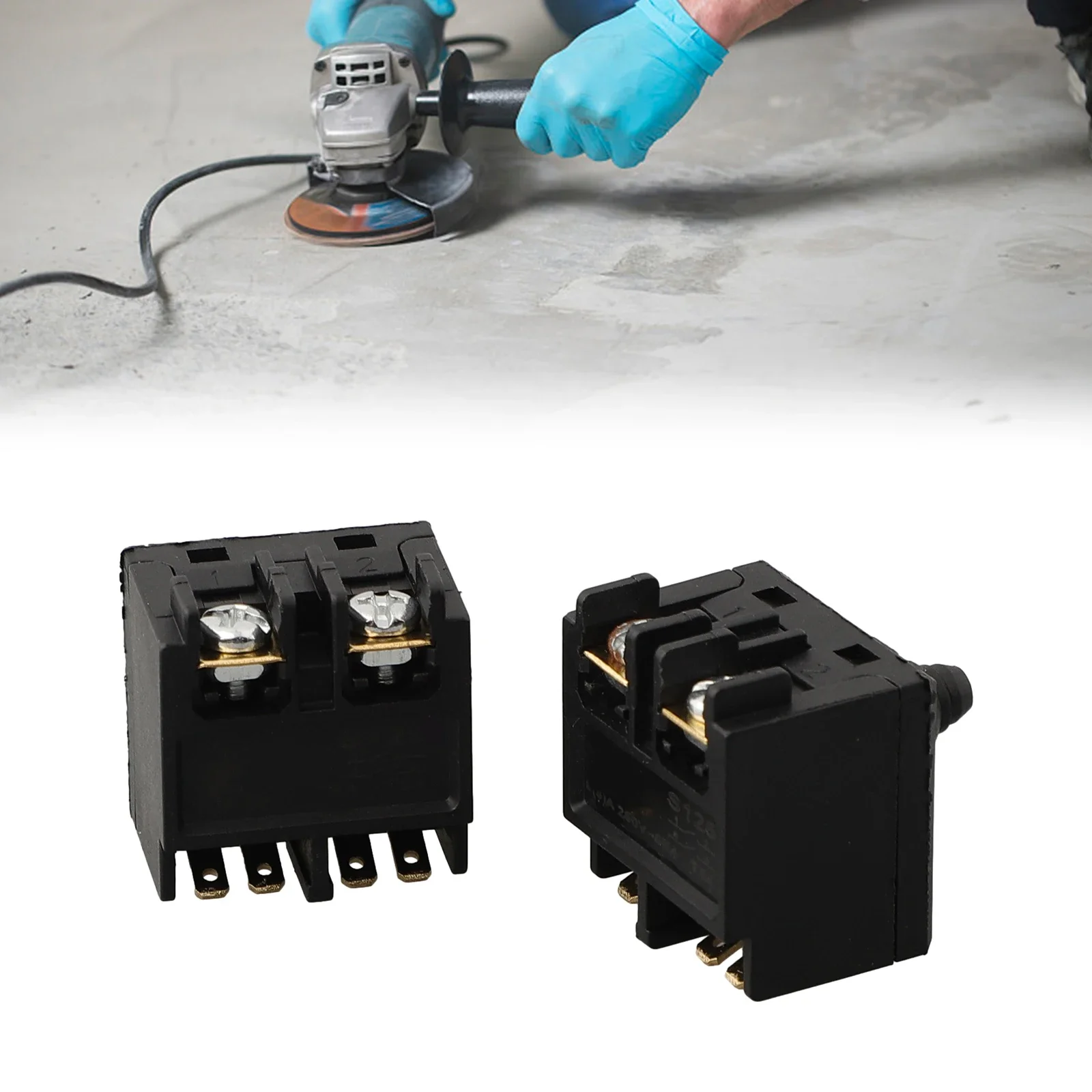 2pcs Angle Grinder Switch Replacement Push Button Switch For Angle Grinder 100 Polisher Accessory Power Tools Parts Accessories