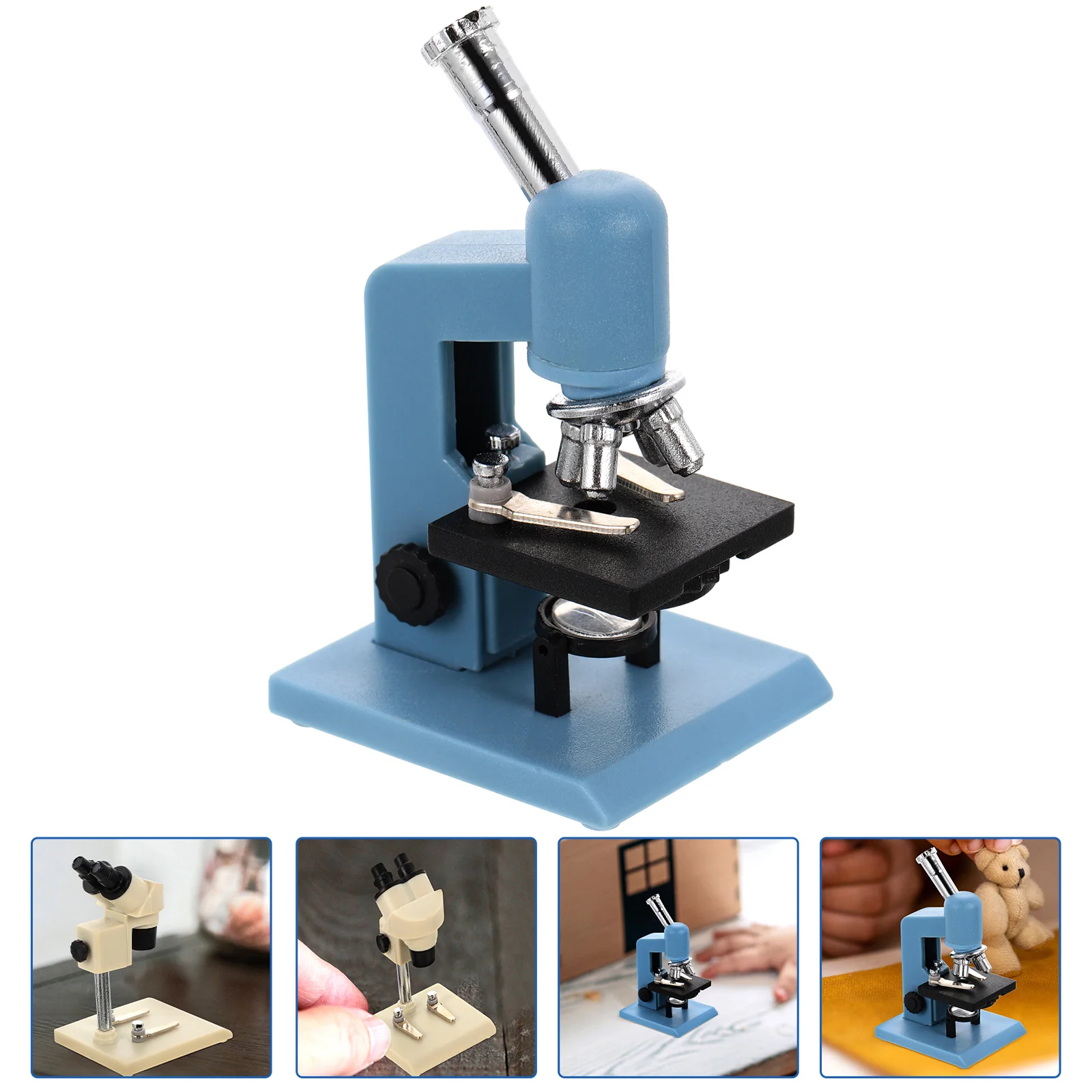 

Dollhouse Microscope DIY Simulation Play Scene Realistic Decorative Toy Ornament