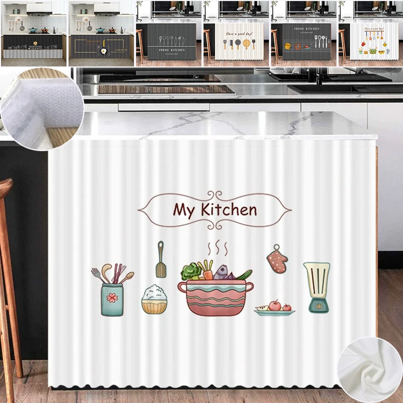 

Cabinet Kitchen Curtain Dustproof Cupboard Wardrobe Cover Durable Dustproof Self-Adhesive Cabinet Curtain Wardrobe Bookcase 커튼