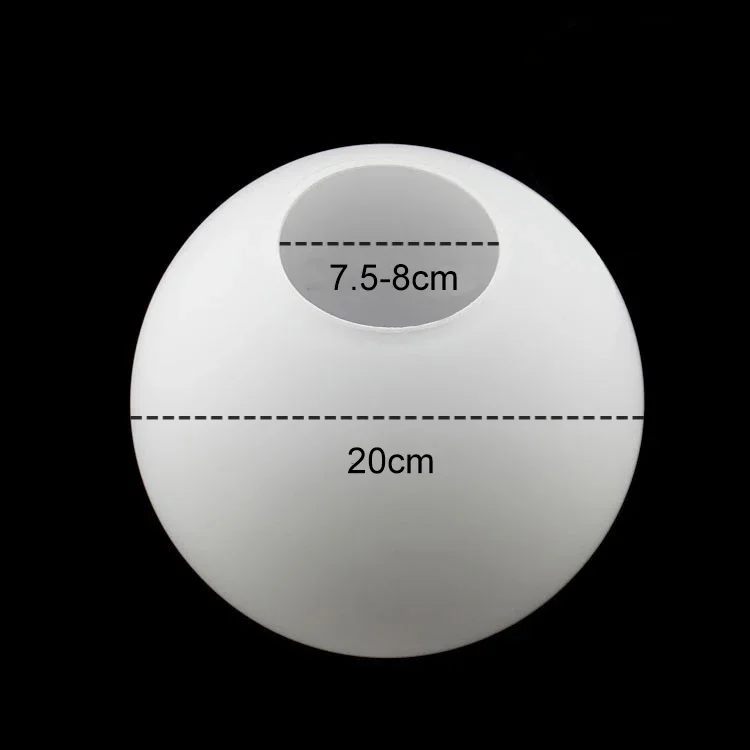 Wit glazen lampenkap, melkachtige bol lampenkappen passende lamp, D10cm D12cm D15cm D20cm D25cm ronde lichtafdekking, Pantalla Lampara