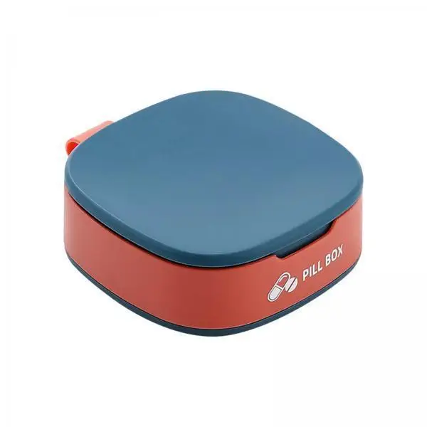 

Mini Pill Box Organizer Waterproof 4 Compartment Medicine Storage Container for Daily Vitamins Capsules Travel