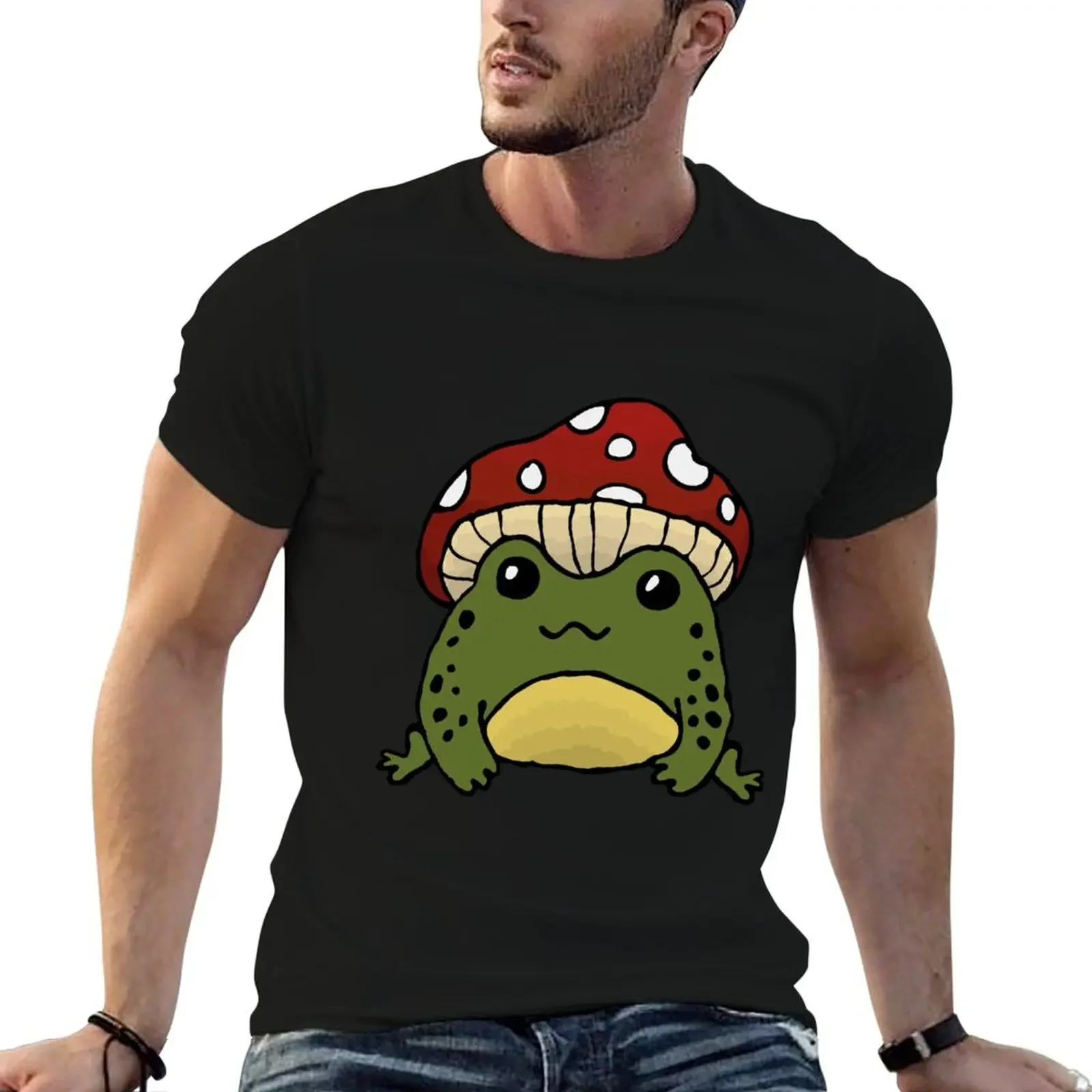 

Mushroom Toad T-Shirt shirts graphic tee hippie clothes funny shirt cotton Short sleeve tee men