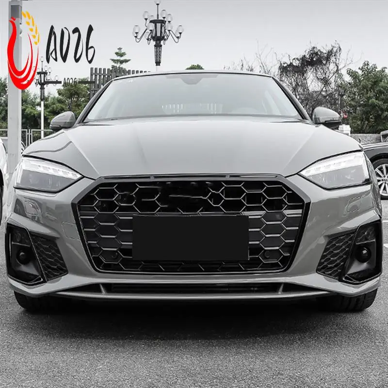 

A026-2PCS Car Front Bumper Fog Light Lamp Black Trim Cover Frame Lid Cap Hood For A5 S5 2020 2021 2022
