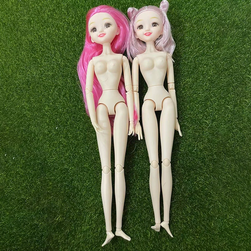 30cm Girls Princess Doll Barbi Doll 28 Joints Moveable Doll Model Smiley Doll Toys for Girls Gift