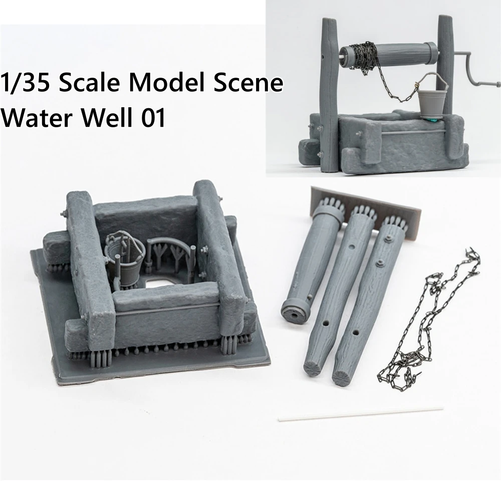 

Water Well Set LIANG-0605 1/35 Scale Model Scene Water Well 01