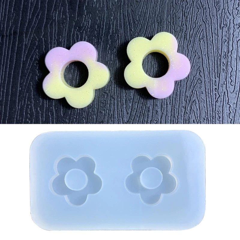 Moule creux en silicone pour mini fleurs, remplissages de shaker Xy, moules de remplissage en résine pour élection, moules en résine de sable mouvant