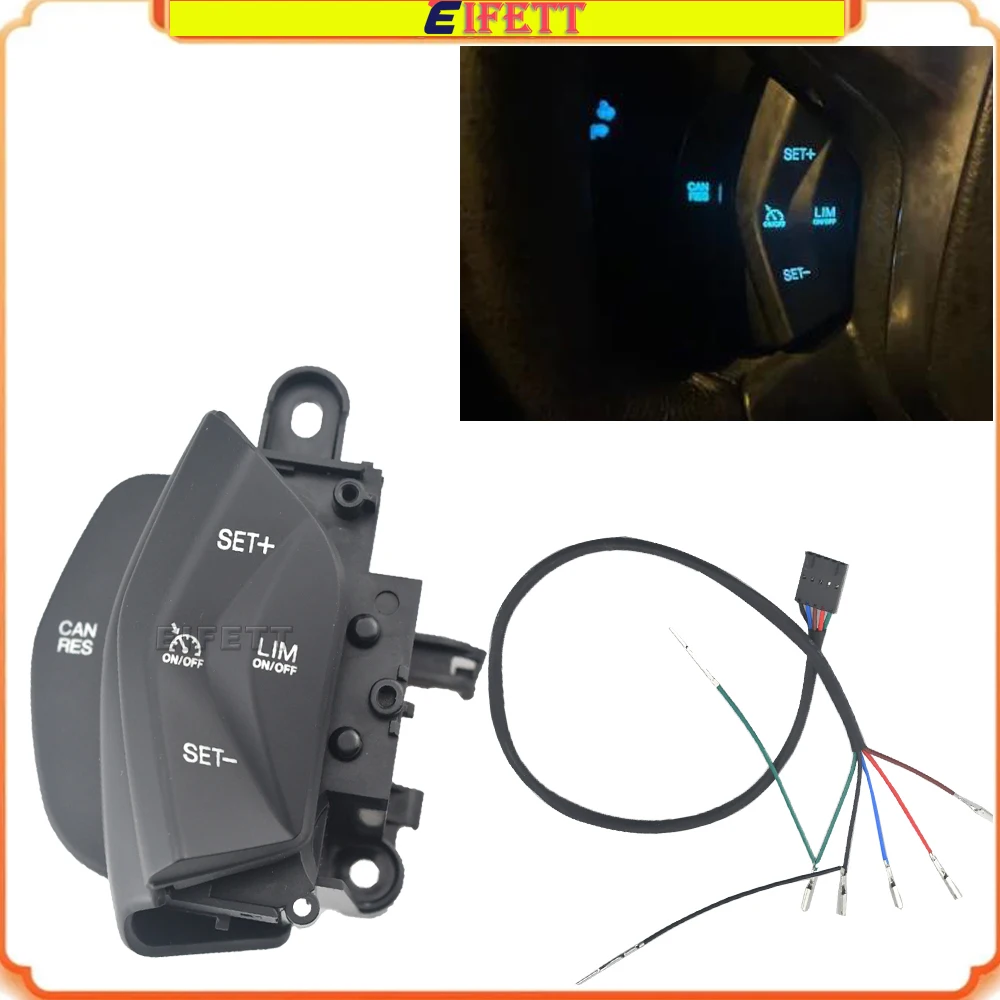 For Kuga 2012 2013 -2015 Ford Focus 3 2012-2014 Cruise Control Switch Multifunction Steering Wheel Button Car Accessories Kit