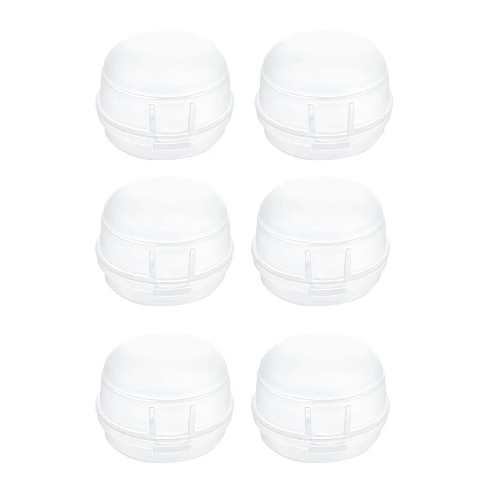 

6Pcs Gas Stove Knob Protective Cover Baby Safety Lock Heat Resistant Gas Cooker Switch Guard Removable Reusable White