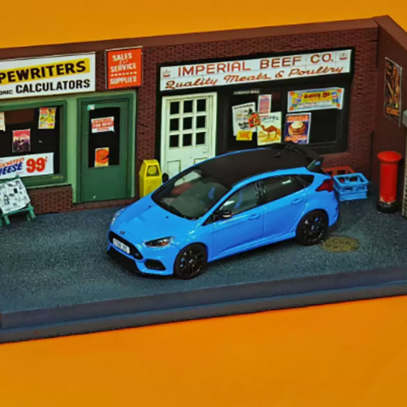 

Масштабная модель автомобиля Ford Focus RS 2018 года из сплава, 1:64, коллекционная, имитационная, статическая, для демонстрации, подарок