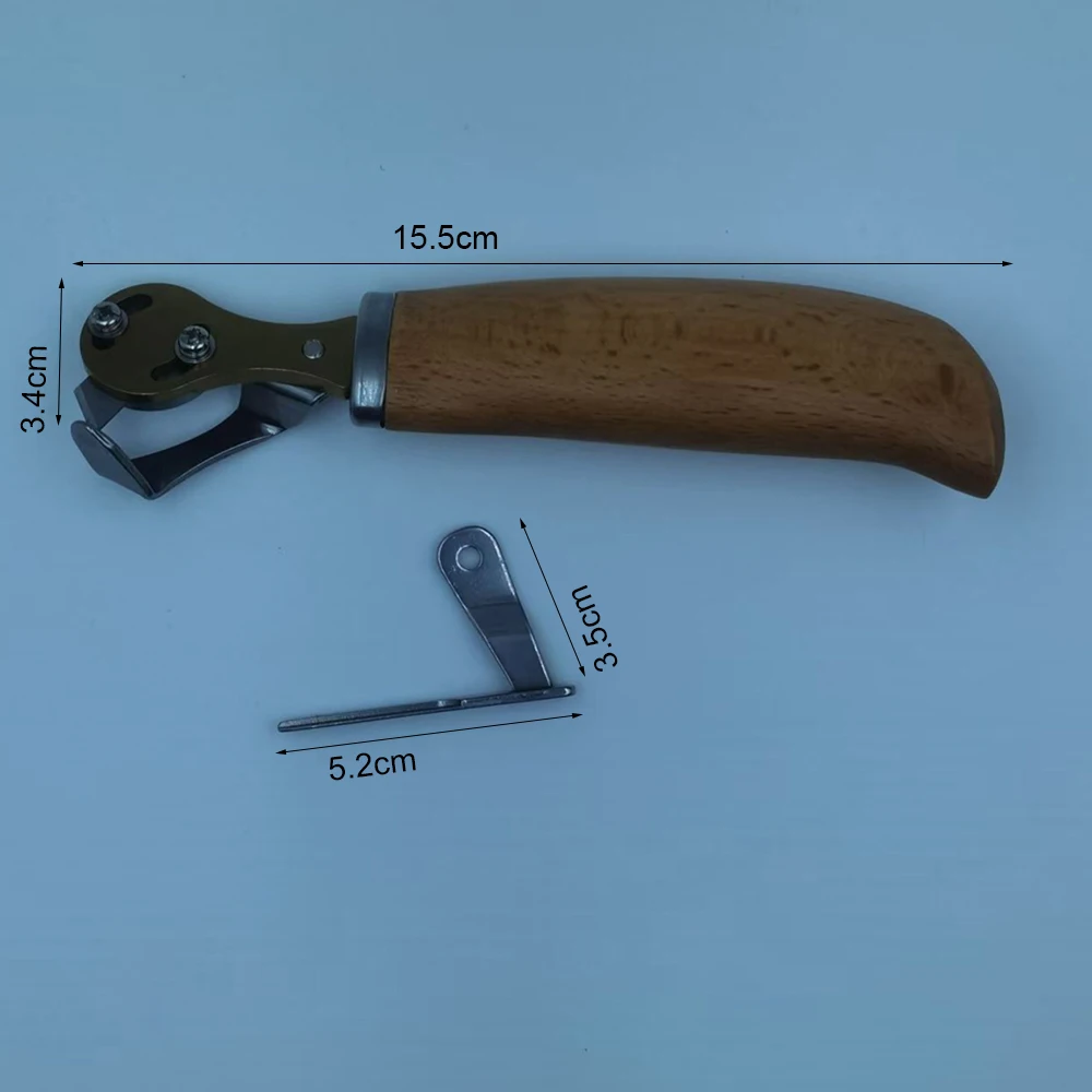 1Pcs Multi Functional Leather Trimming Knife Handmade DIY Leather Making Tool Portable Carbon Steel Equidistant Trimming Knife