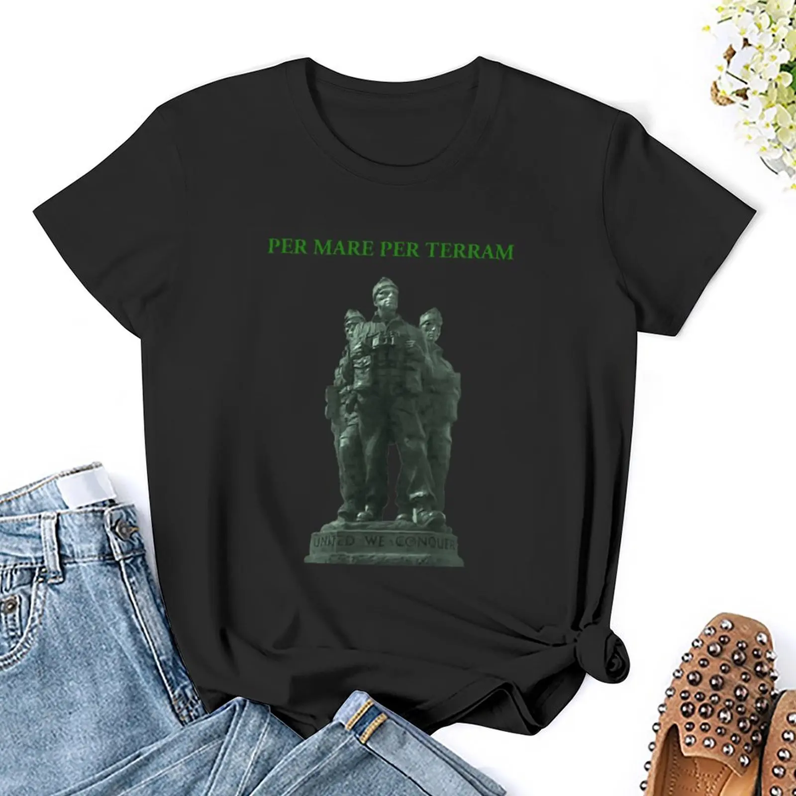 Koninklijke Mariniers Commando T-Shirt T-Shirt Hippie Kleding Koreaanse Mode T-Shirt Vrouwen