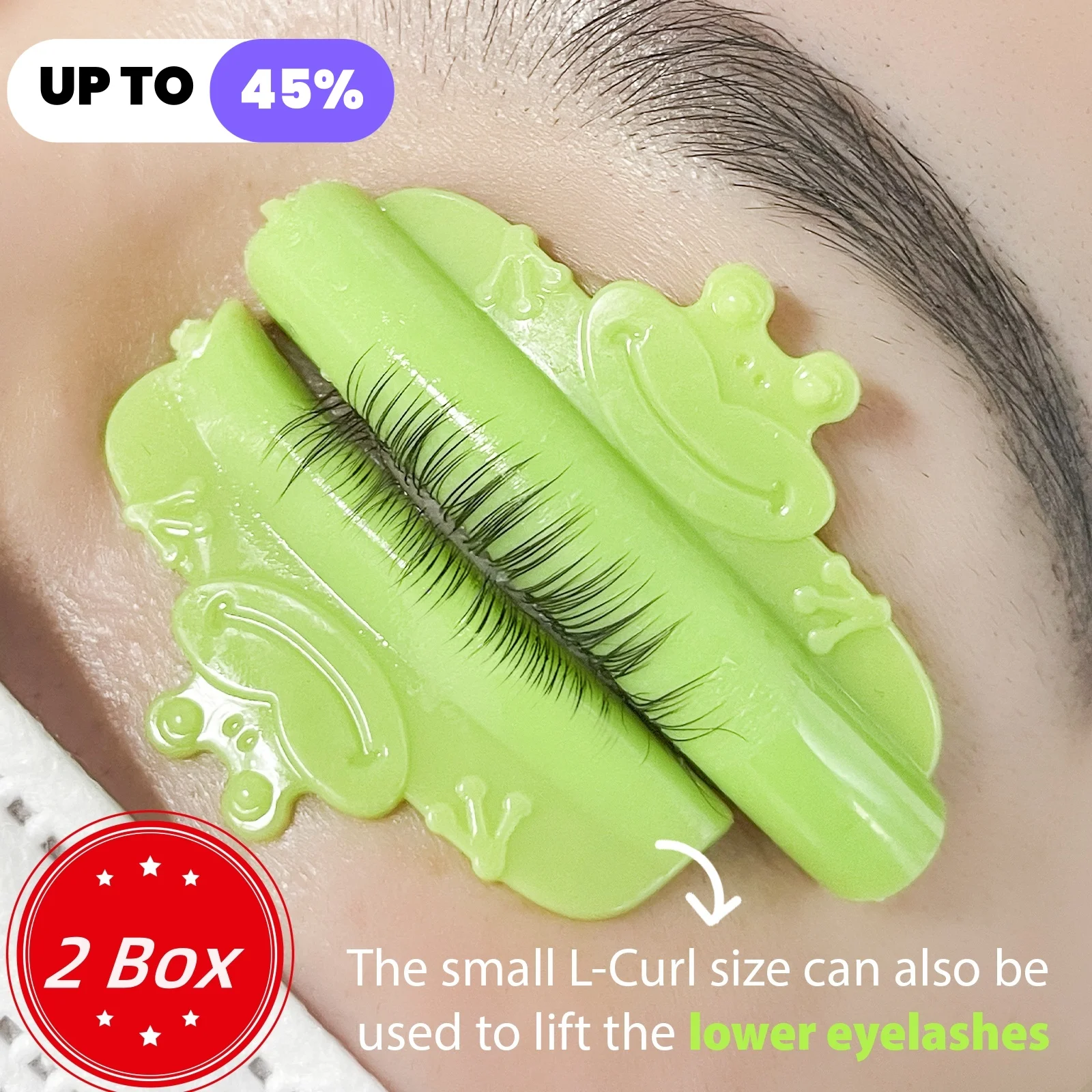 

Wholesale 2 Sets C And L Curl Eyelash Perm Rod Sticky Lash Lift Shields Lifting 3D Eyelash Curler Accessories Makeup Tools