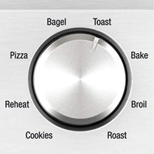 Electric Countertop Toaster Oven, Small Portable Oven,  Brushed Stainless Steel images - 6