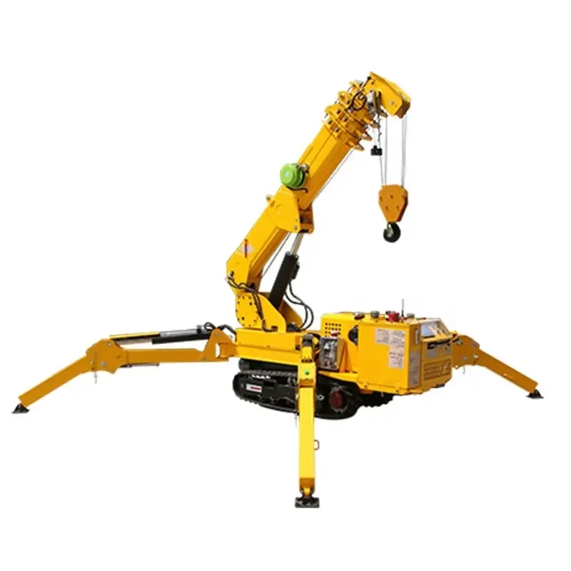 1 Ton 2 Ton 3 Ton Tracked Crawler Spider Crane Portable Compact Construction Crane