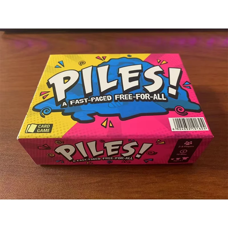 New Piles Card Game English Version Of Board Game Deck A Fast-paced Free For 2-8 Players All Edition Borad Playing Stacking Game