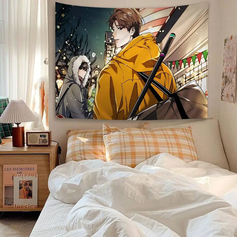 Melting Point bl Anime Tapestry Art Science Fiction Room Home Decor Wall Art Decor