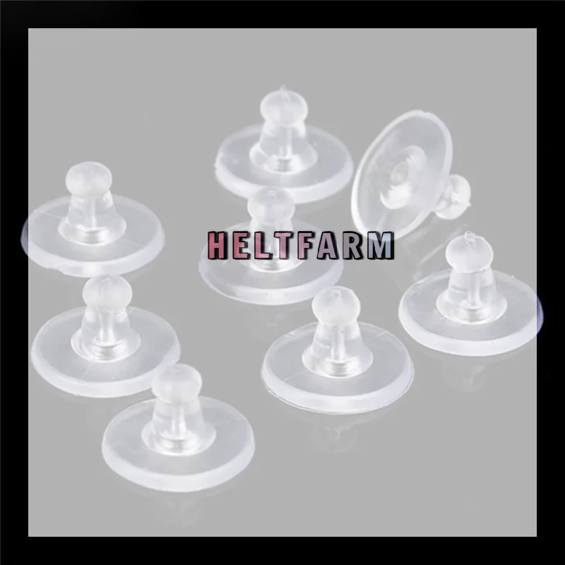 /HTF/50PCS Heavy Duty Rubber Earring Backs Sleeves Holders Stoppers Soft Nut Silicone