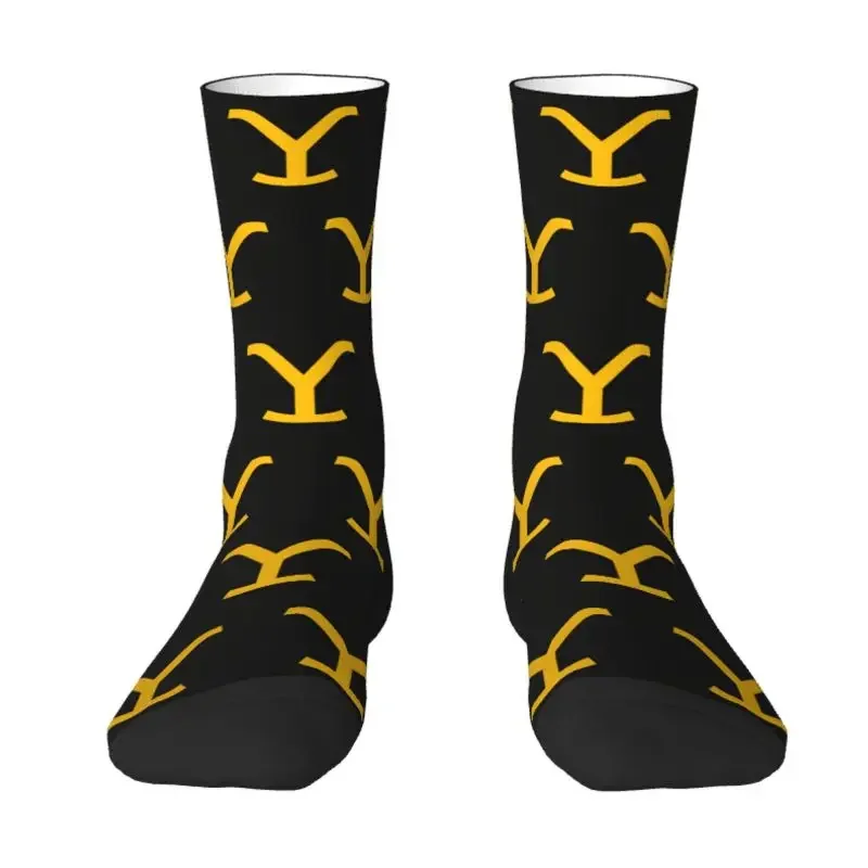 Cool Printing Dutton Ranch Yellowstone Socks for Women Men Stretch Summer Autumn Winter Crew Socks