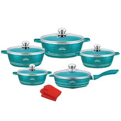 Die-casting 23pcs Set Aluminum Kitchenware High-quality Non-stick Cookware