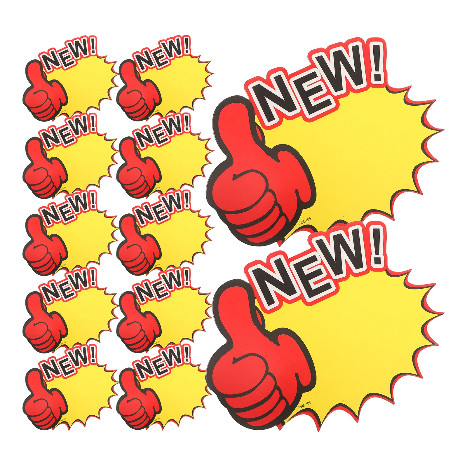 

100Pcs Blank Pricing Tags Large Size Paper Labels for Store Retail Display Garage Sale Advertise Sign Star Burst Price Stickers