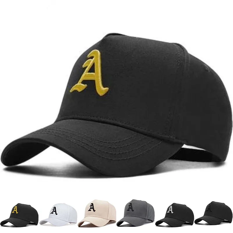 Unisex-Baseballmützen mit Buchstaben-Stickerei, für Frühling und Herbst, für den Außenbereich, verstellbare Freizeithüte, Hip-Hop-Hut, Sonnenschutzhut
