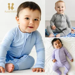 Bambus faser Baby Overall Jungen Kleidung Overalls Kinder Stram pler 2024 Frühling Neugeborene 3 6 9 12 18 24 Monate Mädchen Kostüm Bodys