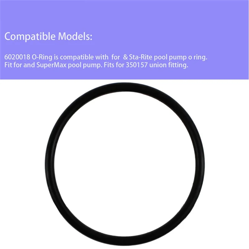 

A93Z 6020018 350099 O-Ring For Pentair Superflo & Sta-Rite Supermax Pool Pump 350157 Adapter,For Pentair 350157 Union