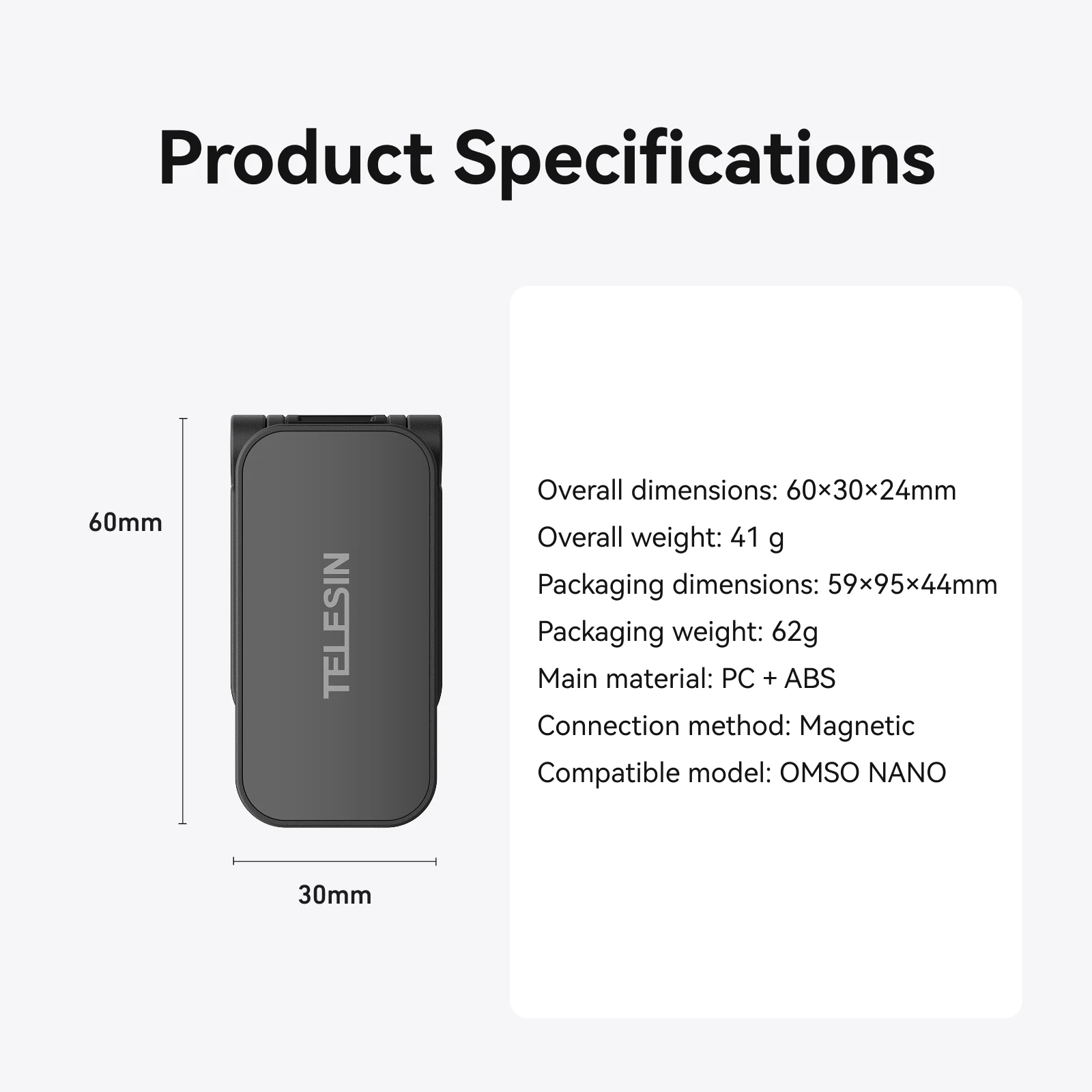 TELESIN Magnetyczny Klips do Mocowania na Czapkę z Szybkim Zwalnianiem Regulowany Kąt do DJI OSMO Nano Insta360 Go Ultra Akcesoria do Kamer Sportowych — zdjęcie produktu 6
