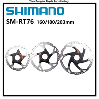 Shimano SM-RT66 SM-RT76 DEORE XT SM-RT86 Disc Brake Rotor Disc Centerline Center 6 Bolts MTB Bike Rotor Bolts 160mm/180mm/203mm