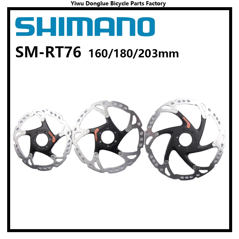 Shimano SM-RT66 SM-RT76 DEORE XT SM-RT86 Disc Brake Rotor Disc Centerline Center 6 Bolts MTB Bike Rotor Bolts 160mm/180mm/203mm