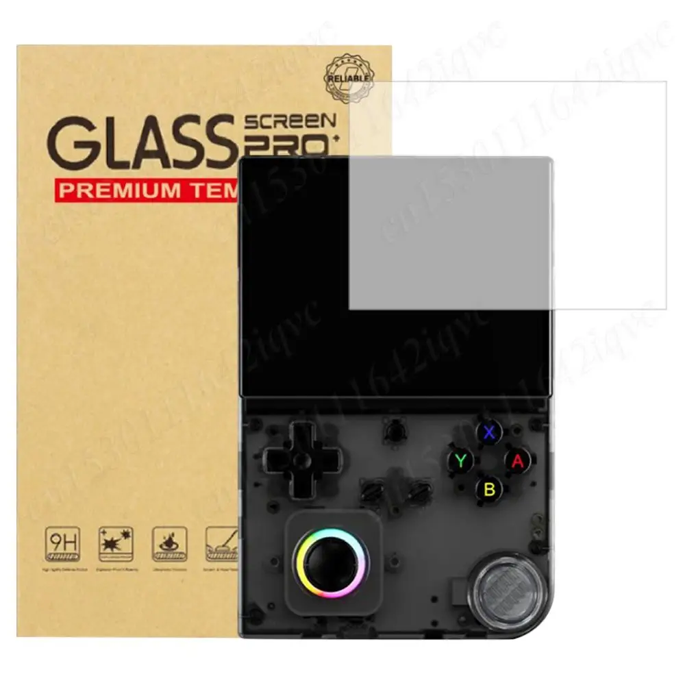 Tempered Glass Screen Protector HD 9H Hardness Anti-Scrach Protective Film for Anbernic RG40XXV Handheld Game Console