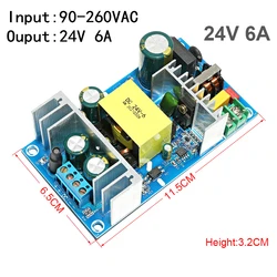 DC 24V 6A AC 90-260V Power Supply Module AC-DC Switching Power Supply Board Promotion DC-24V-6