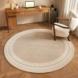 Tapis rond de grande taille pour salon, chambre à coucher, chevet, chaise d'étude, polymères de sol, style minimaliste moderne, décoration de la maison