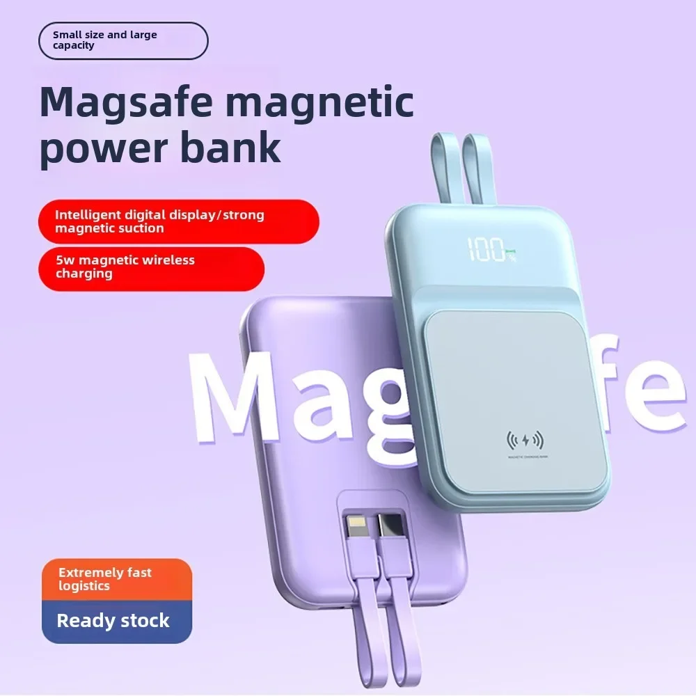 Magsafe Wireless power bank Spare battery 10000mah Macsafe Portable charger External magnetic battery Powerbank for iPhone16 15
