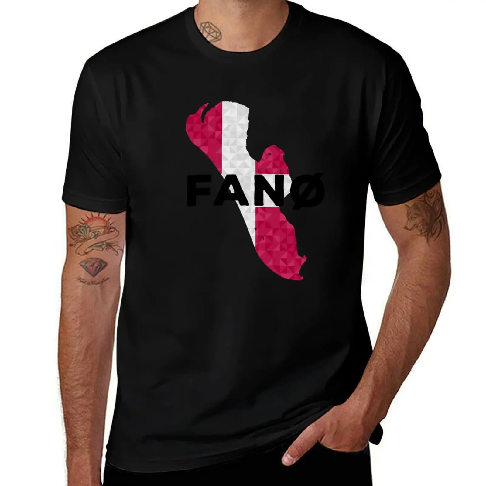 Fan? Denmark Island Fan? Polygon Silhouette Map T-Shirt man t shirt designer T-Shirt